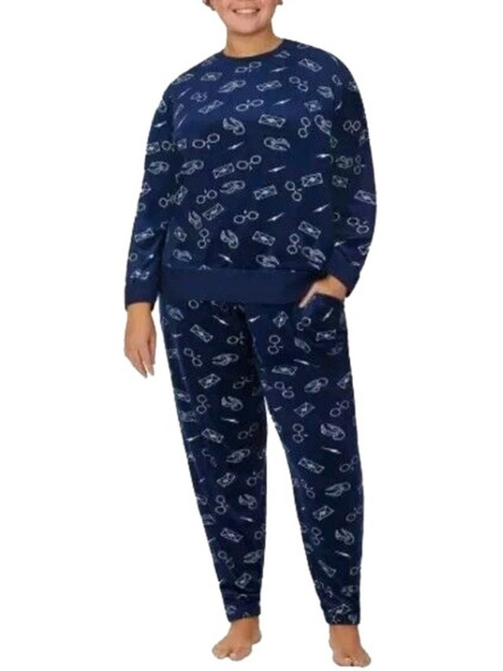 Navy Blue Wizarding World Harry Potter Pajamas size 2x-3x
